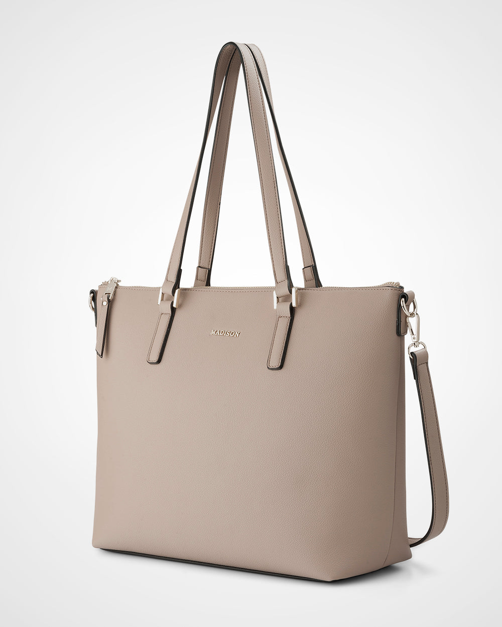 Inga Large Zip Top Tote Bag With Laptop Pocket-Handbags-PEROZ Accessories