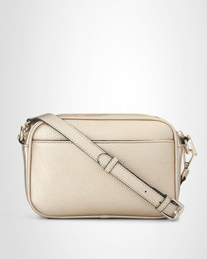 Monica Camera Crossbody Bag + Metallic Stripe Bag Strap-Handbags-PEROZ Accessories