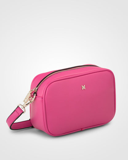 Bag &amp; 3 Straps &quot;One Bag 3 Ways&quot; - Monica Crossbody With Monogram, Stripe &amp; Matching Bag Strap-Handbags-PEROZ Accessories
