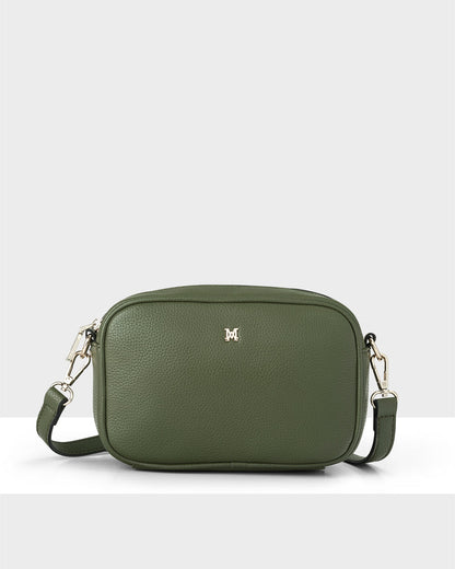 Monica Camera Crossbody Bag + Stripe Bag Strap-Handbags-PEROZ Accessories