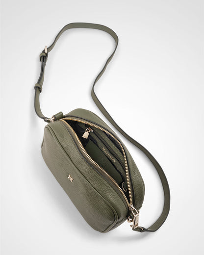 Monica Camera Crossbody Bag + Stripe Bag Strap-Handbags-PEROZ Accessories