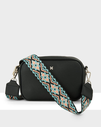 Monica Camera Crossbody Bag + Aztec Bag Strap-Handbags-PEROZ Accessories
