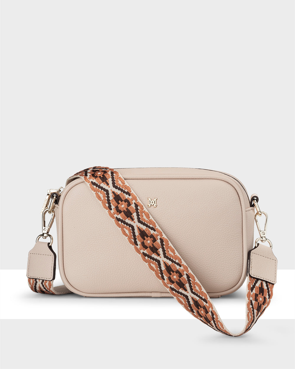 Monica Camera Crossbody Bag + Aztec Bag Strap-Handbags-PEROZ Accessories