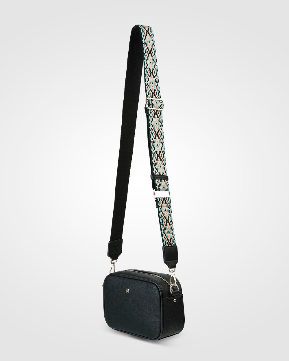 Monica Camera Crossbody Bag + Aztec Bag Strap-Handbags-PEROZ Accessories