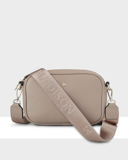 Monica Camera Crossbody Bag + Monogram Bag Strap-Handbags-PEROZ Accessories