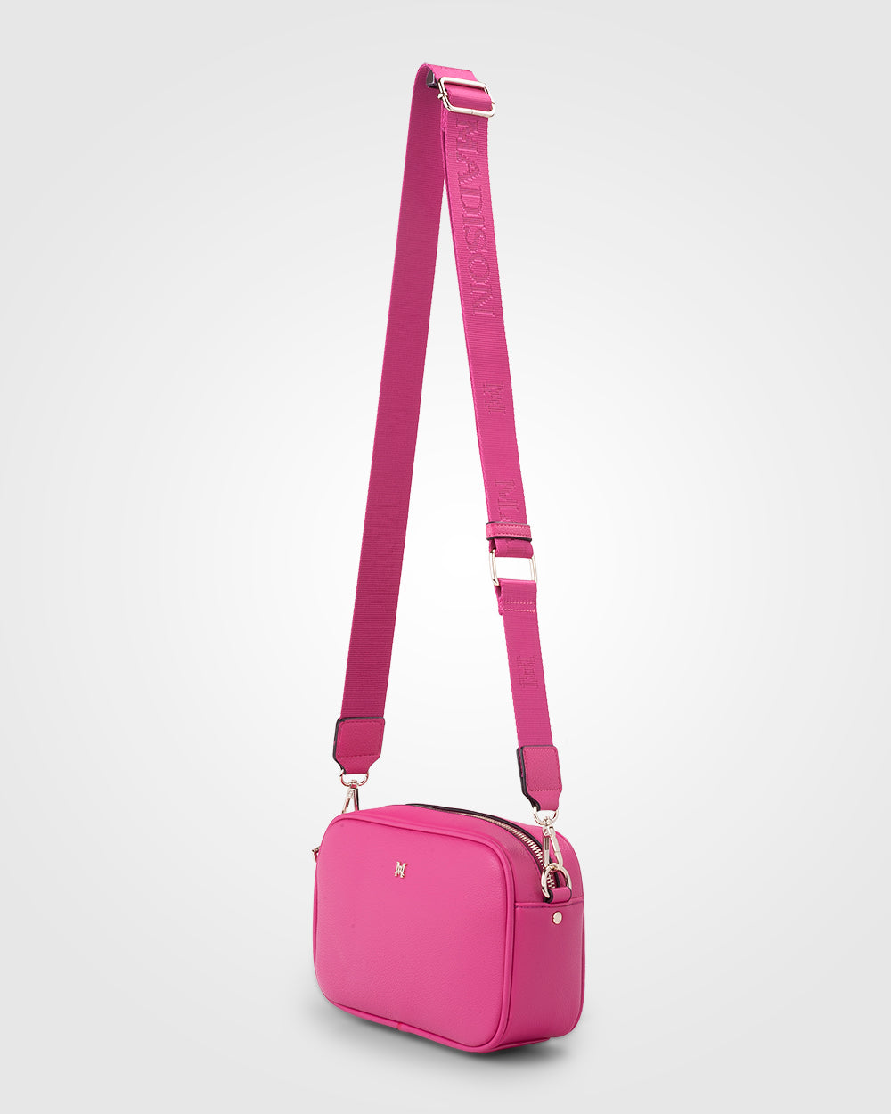 Bag &amp; 3 Straps &quot;One Bag 3 Ways&quot; - Monica Crossbody With Monogram, Stripe &amp; Matching Bag Strap-Handbags-PEROZ Accessories