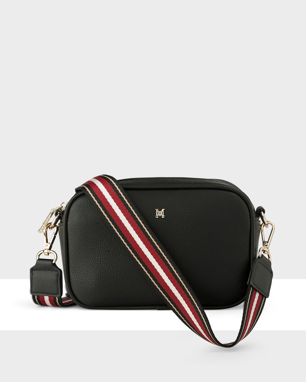 Monica Camera Crossbody Bag + Stripe Bag Strap-Handbags-PEROZ Accessories