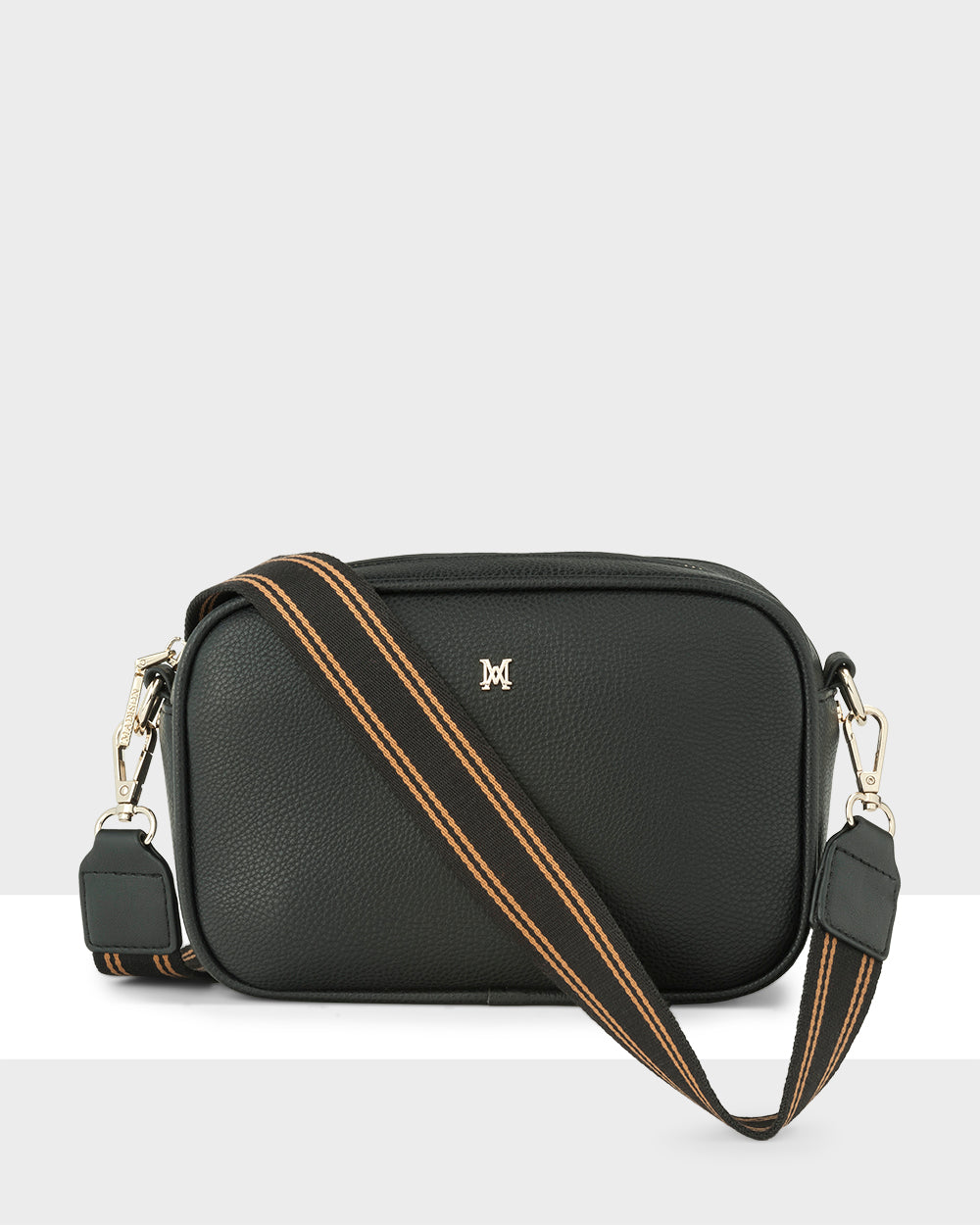 Monica Camera Crossbody Bag + Stripe Bag Strap-Handbags-PEROZ Accessories