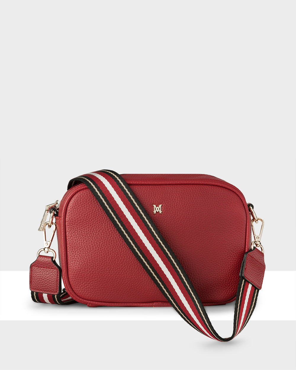 Monica Camera Crossbody Bag + Stripe Bag Strap-Handbags-PEROZ Accessories