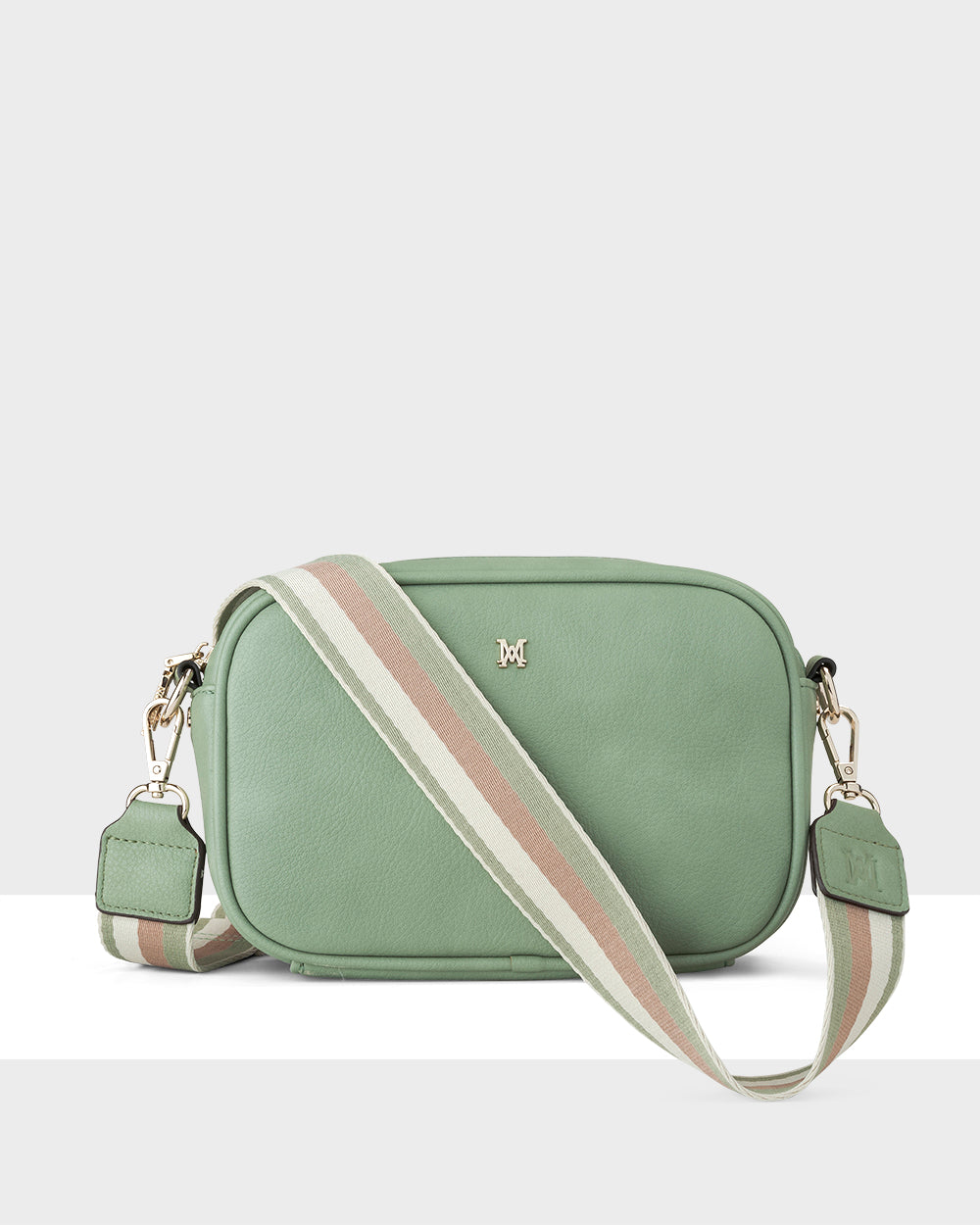 Monica Camera Crossbody Bag + Stripe Bag Strap-Handbags-PEROZ Accessories