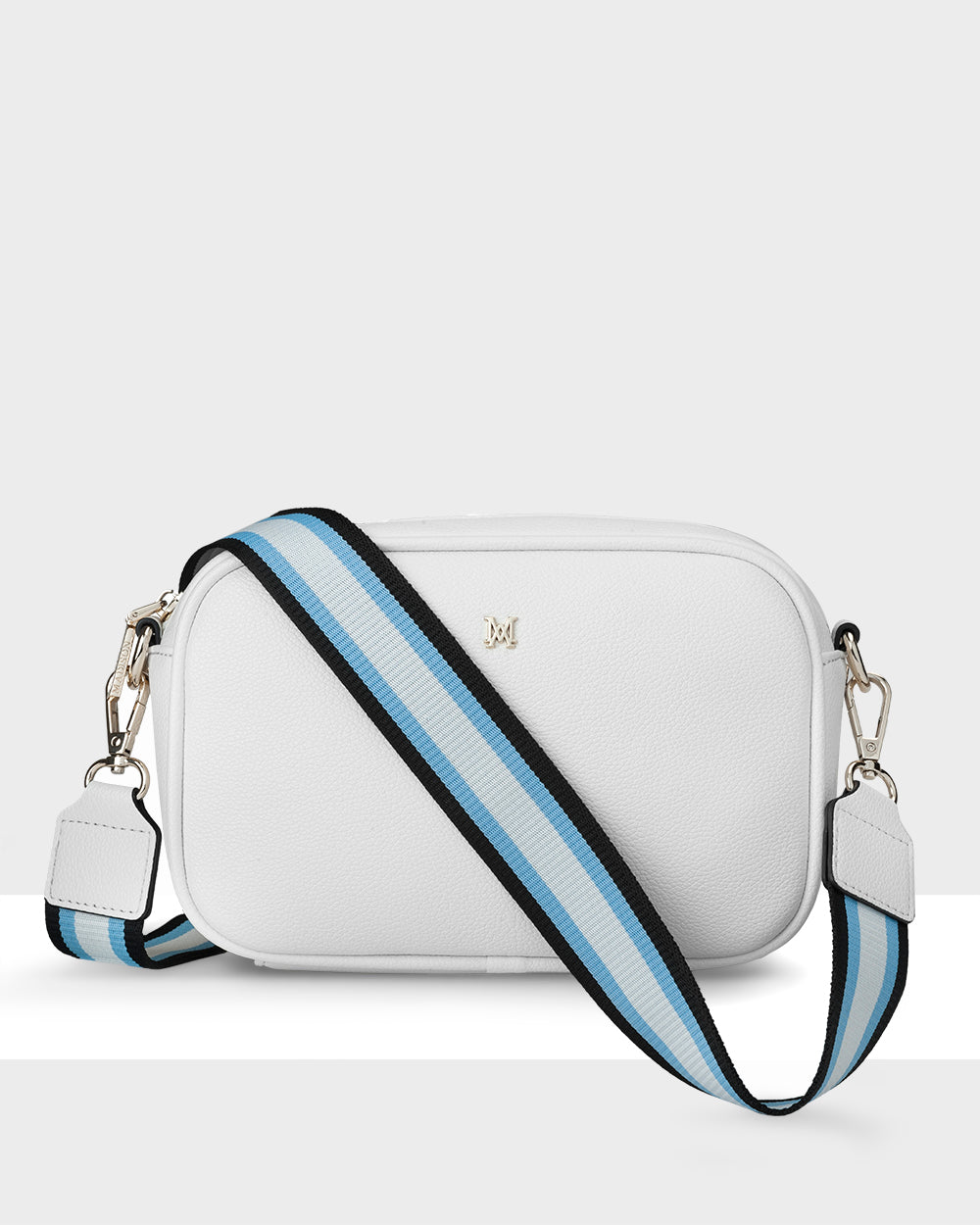 Monica Camera Crossbody Bag + Stripe Bag Strap-Handbags-PEROZ Accessories