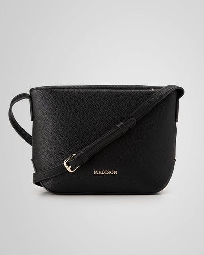 Gillian Weave Front Zip Top Crossbody Bag-PEROZ Accessories