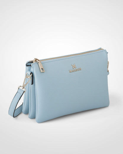Avery 3 Compartment Crossbody Bag + Monogram Bag Strap-Handbags-PEROZ Accessories