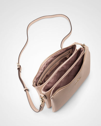 Avery 3 Compartment Crossbody Bag + Monogram Bag Strap + Chain Strap-PEROZ Accessories