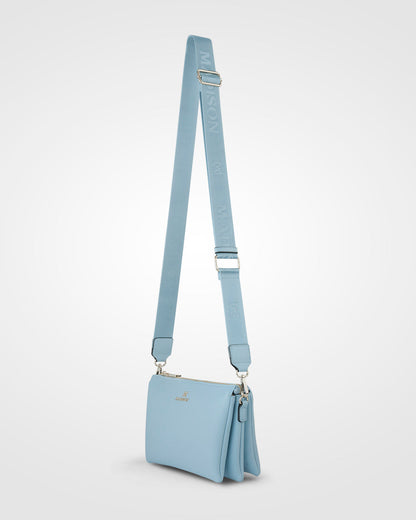 Avery 3 Compartment Crossbody Bag + Monogram Bag Strap-Handbags-PEROZ Accessories