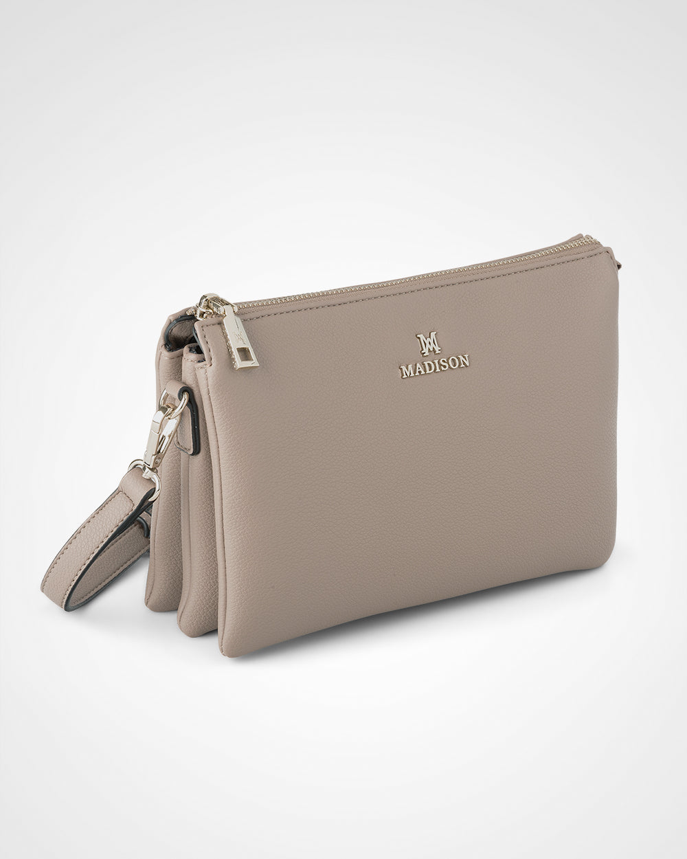 Avery 3 Compartment Crossbody Bag + Monogram Bag Strap-Handbags-PEROZ Accessories