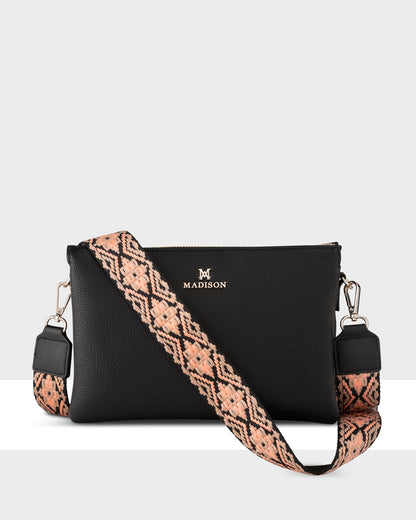 Avery Aztec &quot;Wear It 3 Ways&quot; Handbag &amp; Bag Straps Giftbox-PEROZ Accessories