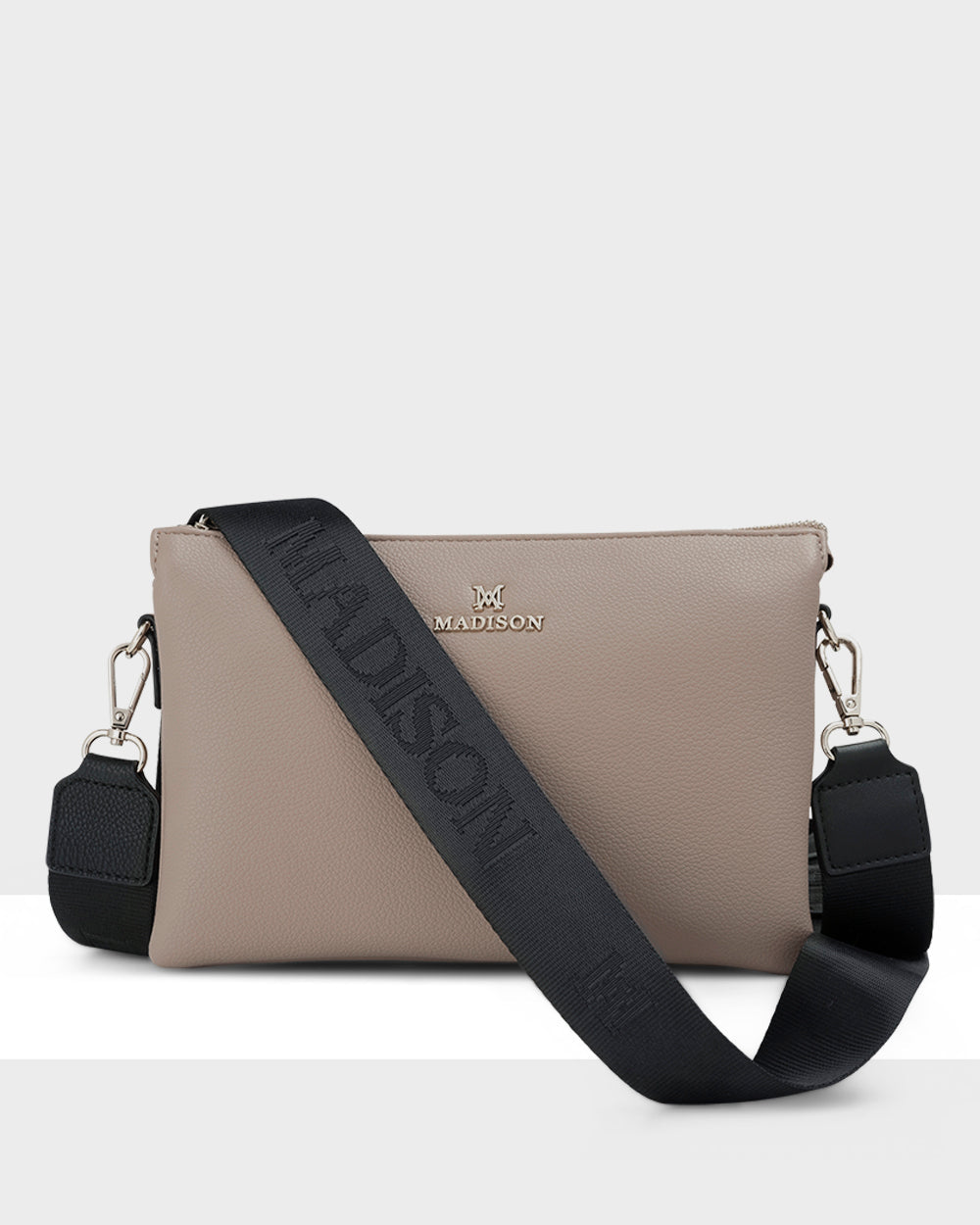 Avery 3 Compartment Crossbody Bag + Monogram Bag Strap-Handbags-PEROZ Accessories