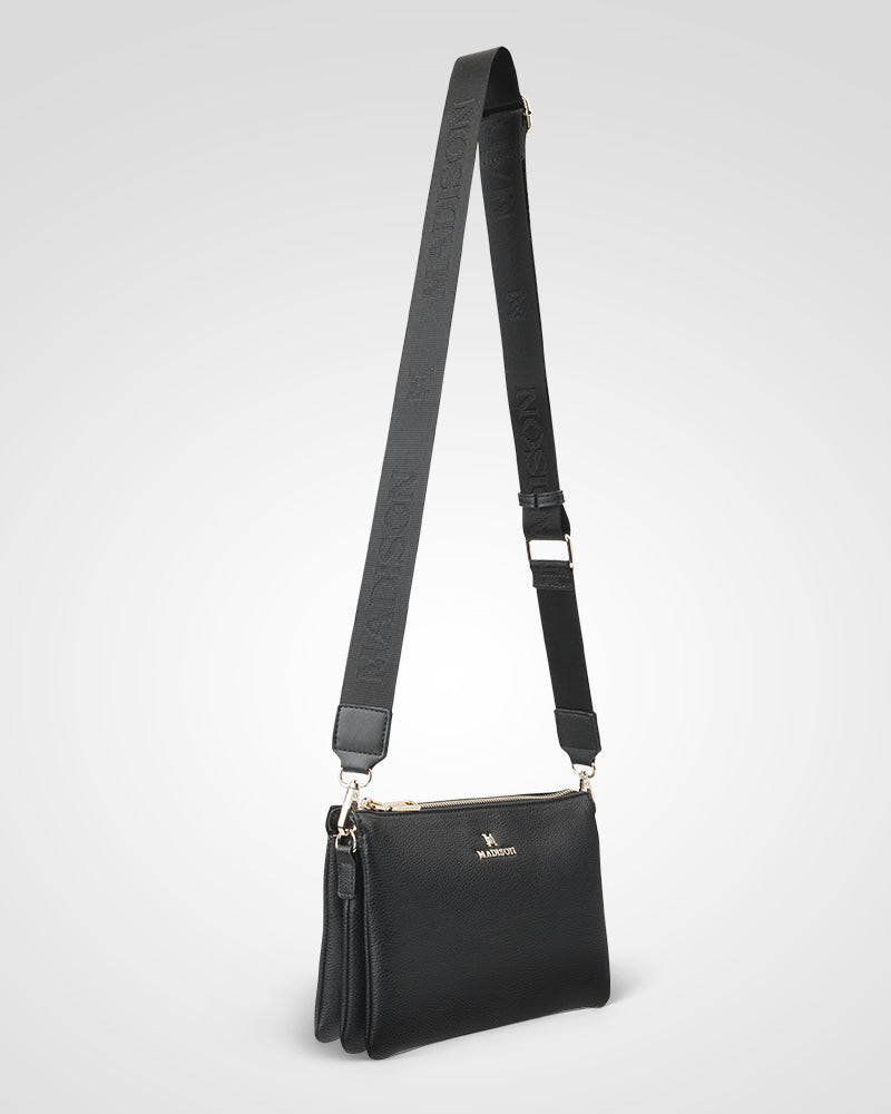 Avery 3 Compartment Crossbody Bag + Monogram Bag Strap-PEROZ Accessories