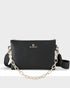 Avery 3 Compartment Crossbody Bag + Monogram Bag Strap + Chain Strap-Handbags-PEROZ Accessories