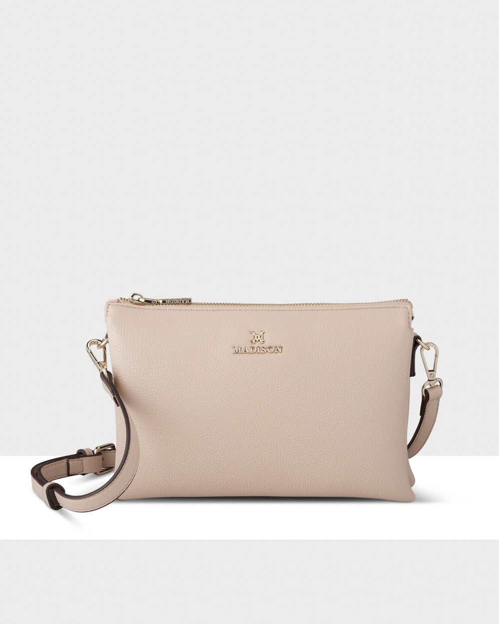 Avery 3 Compartment Crossbody Bag + Monogram Bag Strap + Chain Strap-PEROZ Accessories