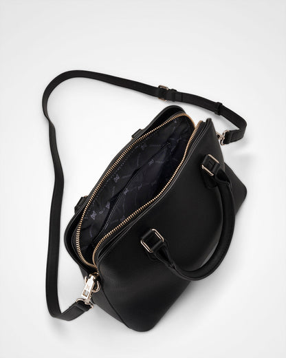 Tilli 3 Compartment Curve Top Satchel Bag-PEROZ Accessories