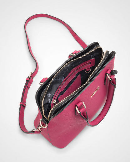 Tilli 3 Compartment Curve Top Satchel Bag-PEROZ Accessories