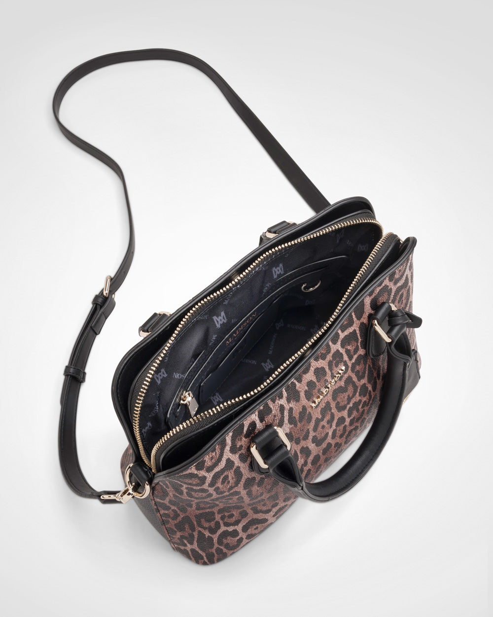 Tilli 3 Compartment Curve Top Satchel Bag-PEROZ Accessories