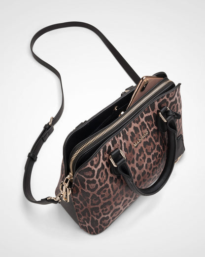Tilli 3 Compartment Curve Top Satchel Bag-PEROZ Accessories