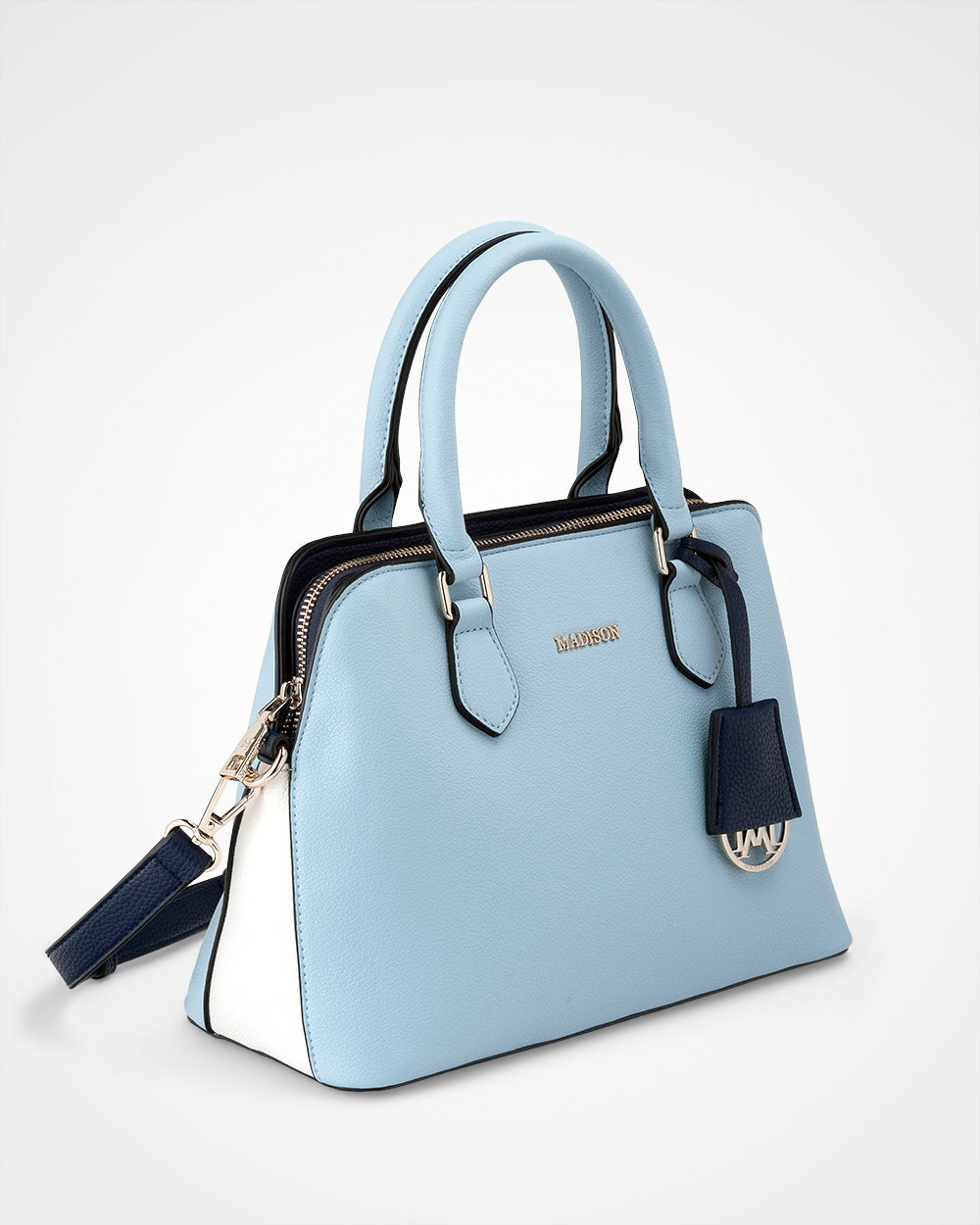 Tilli 3 Compartment Curve Top Satchel Bag-PEROZ Accessories
