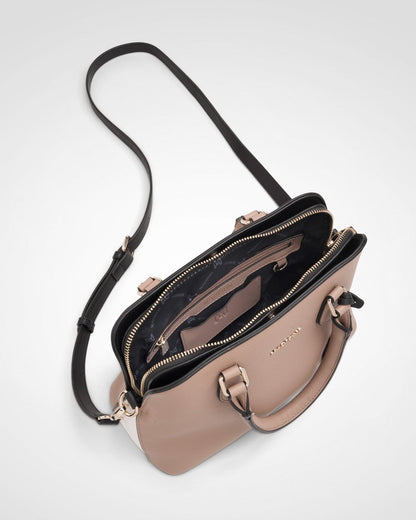 Tilli 3 Compartment Curve Top Satchel Bag-PEROZ Accessories