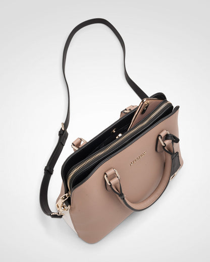 Tilli 3 Compartment Curve Top Satchel Bag-PEROZ Accessories