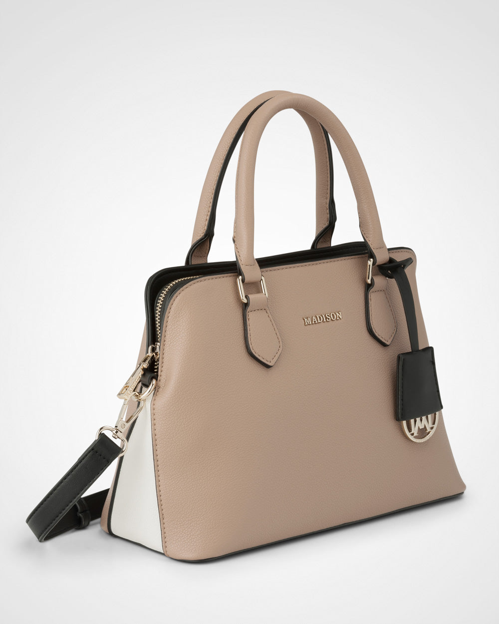 Tilli 3 Compartment Curve Top Satchel Bag-PEROZ Accessories