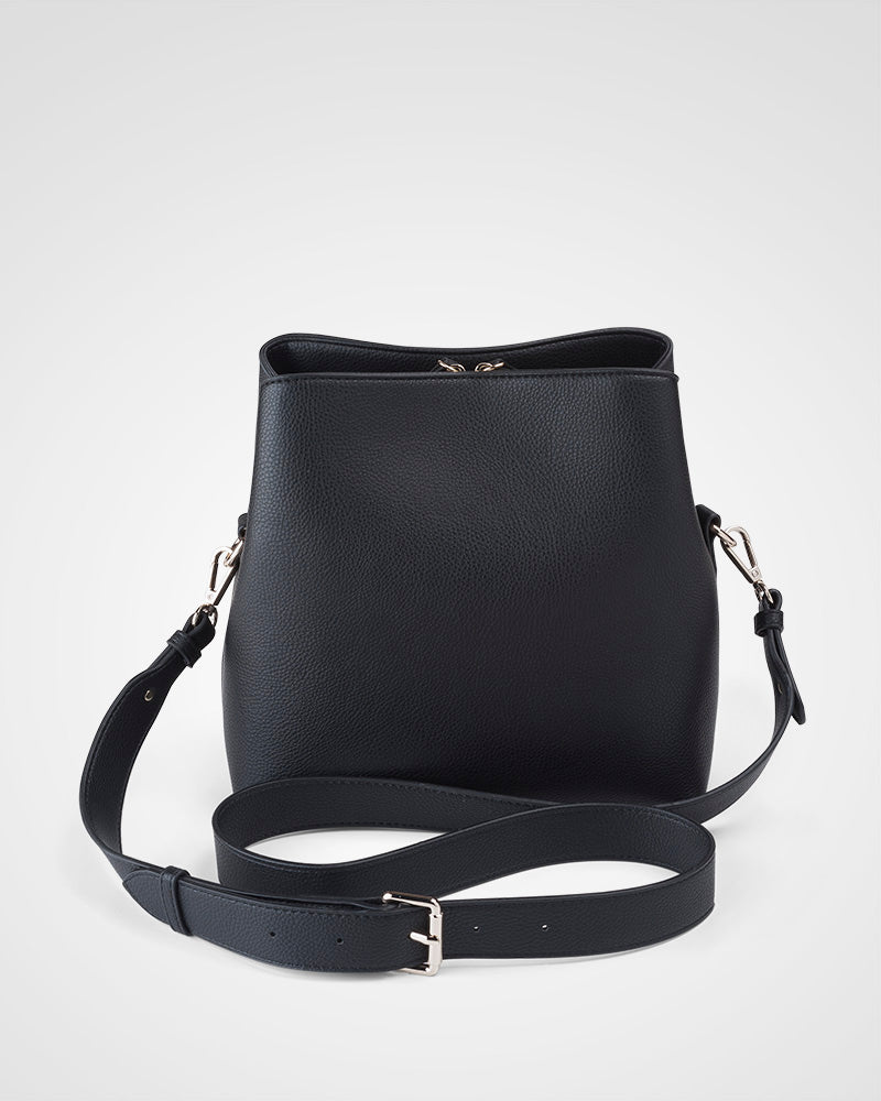 Joanie 3 Compartment Crossbody Bucket Bag-PEROZ Accessories