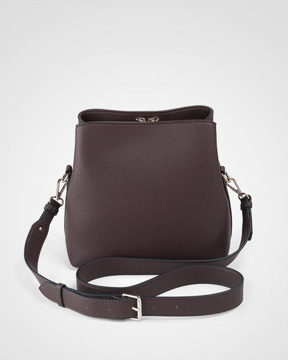 Joanie 3 Compartment Crossbody Bucket Bag-PEROZ Accessories