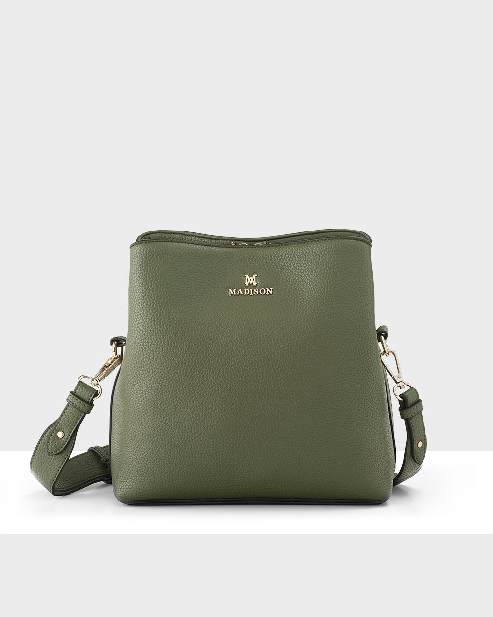 Joanie 3 Compartment Crossbody Bucket Bag-Handbags-PEROZ Accessories