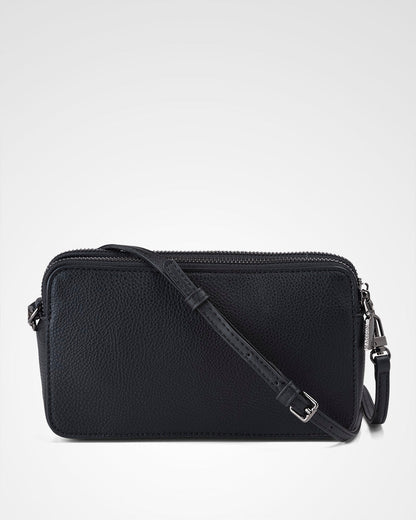 Zoe V-Stitch Slim Double Zip Camera Bag With Detachable Wrist Strap-PEROZ Accessories
