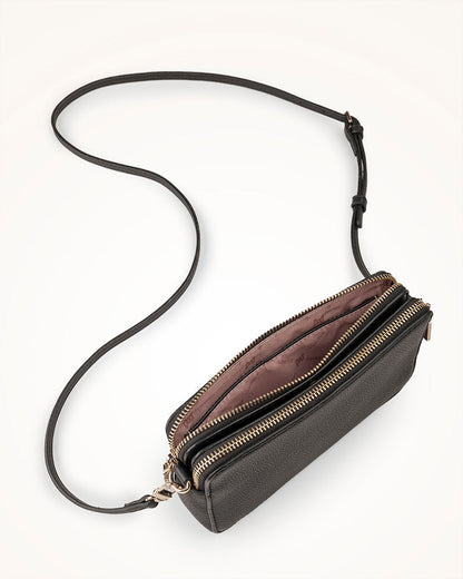 Zoe Slim Double Zip Camera Bag With Detachable Wrist Strap-PEROZ Accessories