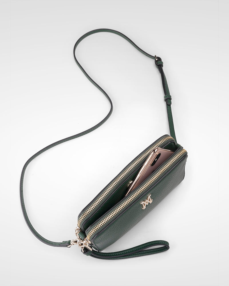 Zoe Slim Double Zip Camera Bag With Detachable Wrist Strap-PEROZ Accessories