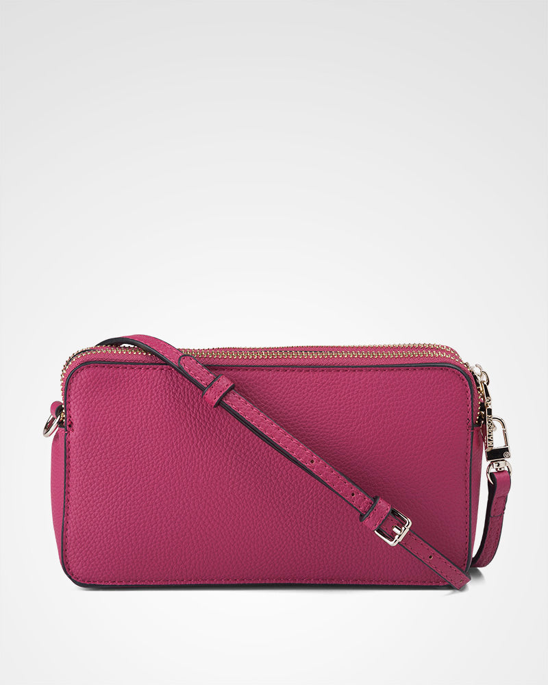 Zoe Slim Double Zip Camera Bag With Detachable Wrist Strap-PEROZ Accessories