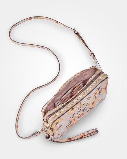 Zoe Slim Double Zip Camera Bag With Detachable Wrist Strap-PEROZ Accessories