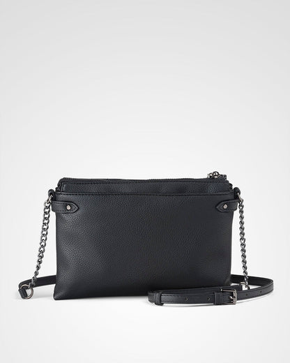 Aria V-Stich 2 Compartment Crossbody Bag-PEROZ Accessories
