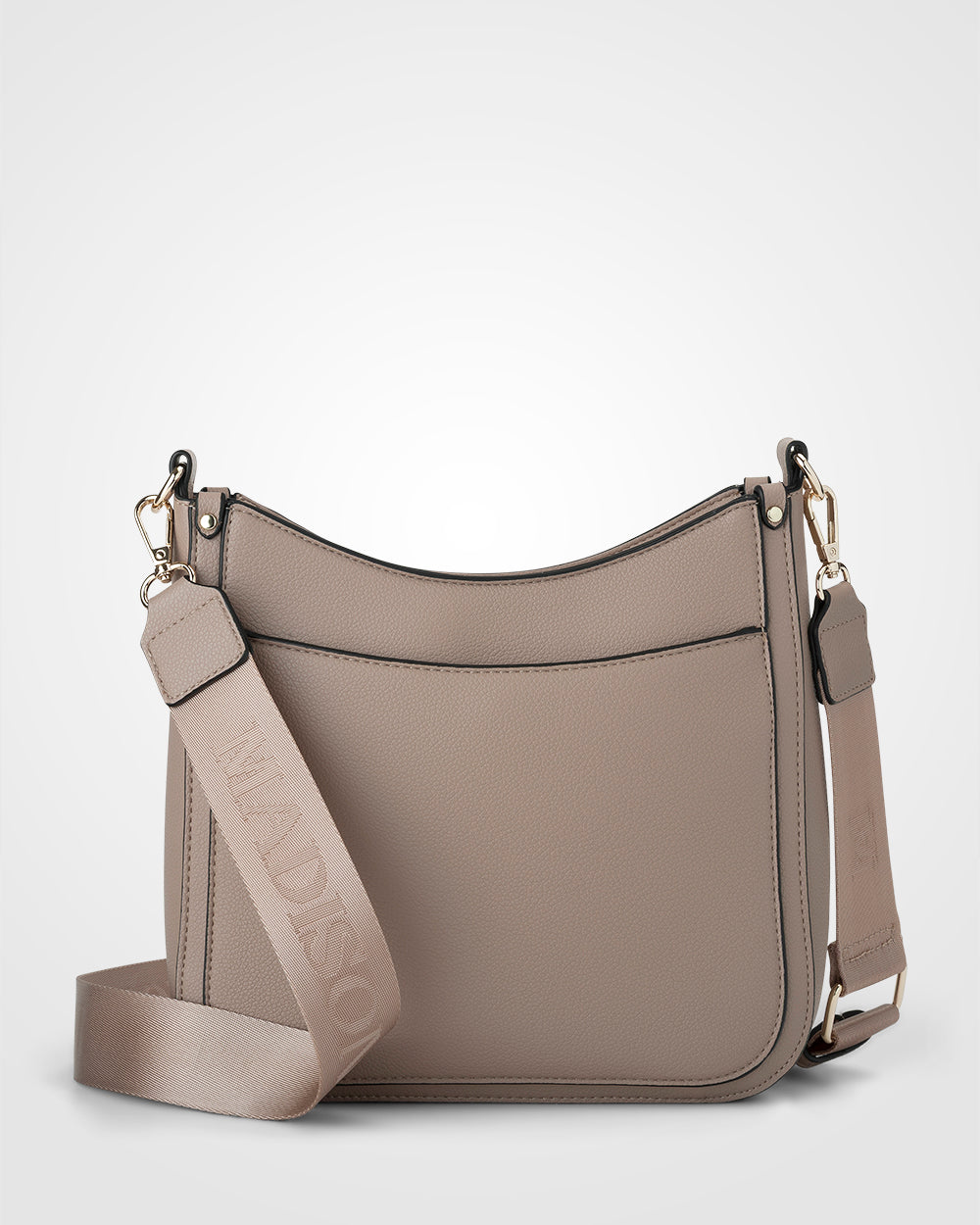 Tina Medium Zip Top Convertible Sling Bag With Matching &amp; Webbing Crossbody Straps-Handbags-PEROZ Accessories