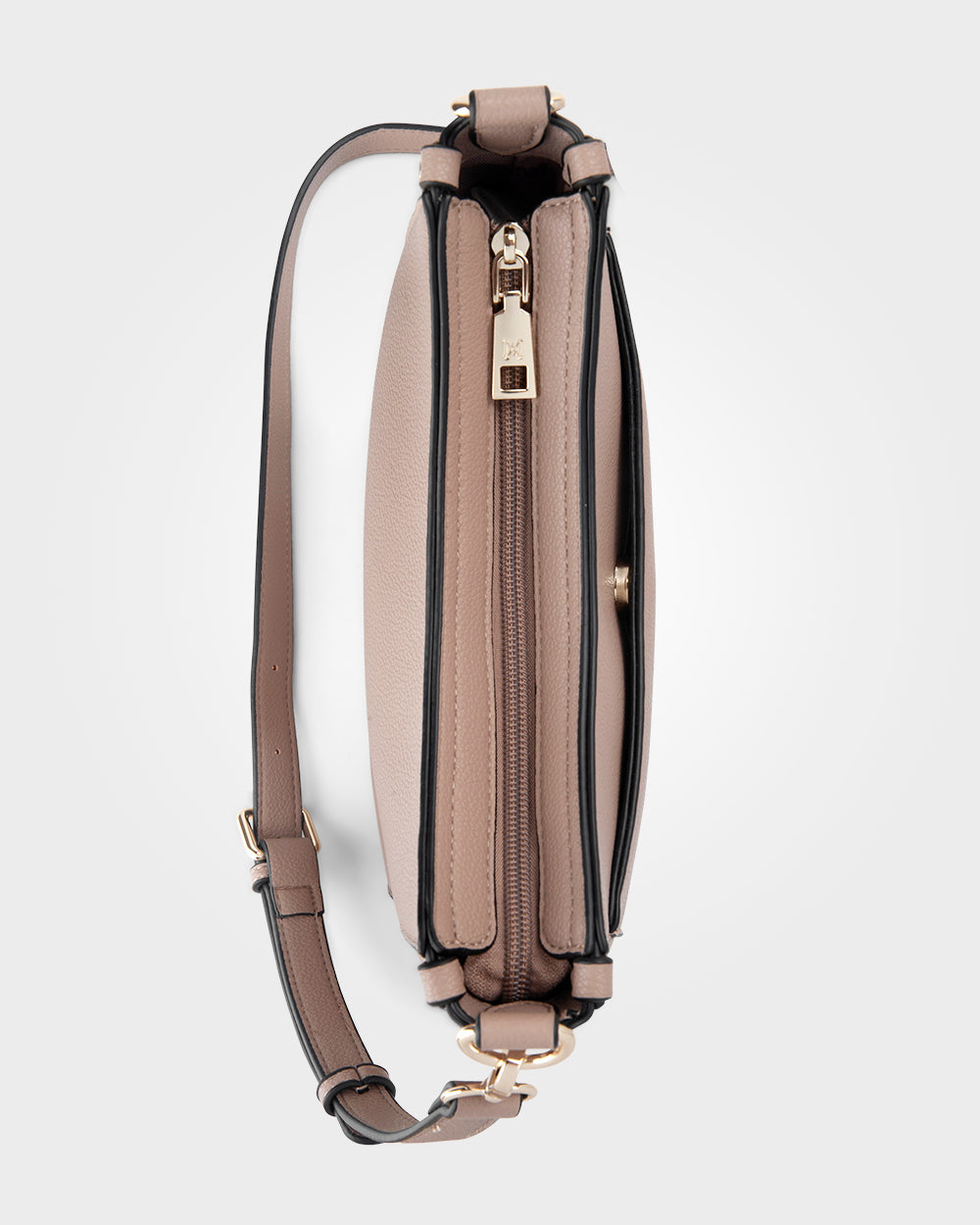 Tina Medium Zip Top Convertible Sling Bag With Matching &amp; Webbing Crossbody Straps-Handbags-PEROZ Accessories