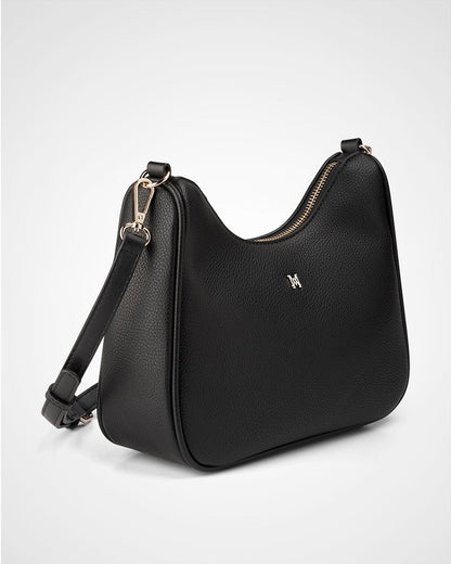 Olivia Nylon Crescent Crossbody Bag + Stripe Bag Strap-PEROZ Accessories