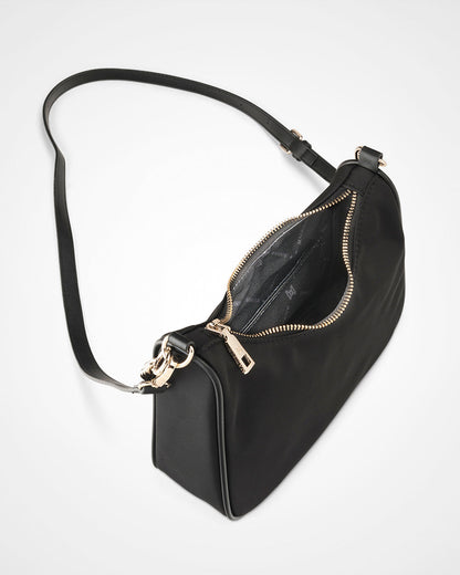 Olivia Nylon Crescent Crossbody Bag + Monogram Bag Strap-PEROZ Accessories