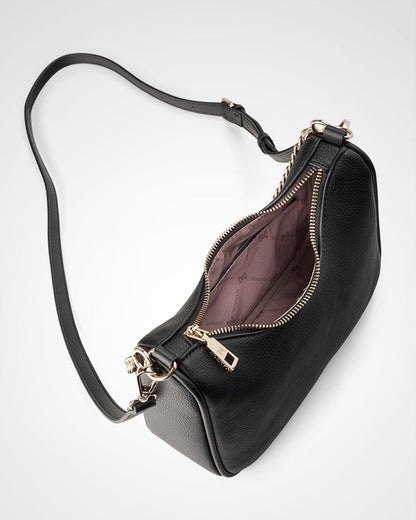 Olivia Crescent Crossbody With Chain + Scarf Charm-PEROZ Accessories