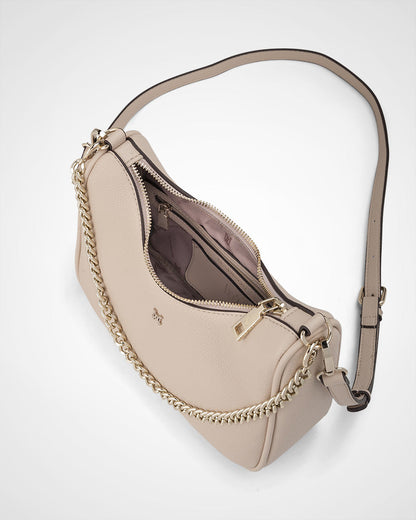 Olivia Crescent Crossbody With Chain + Monogram Bag Strap-PEROZ Accessories