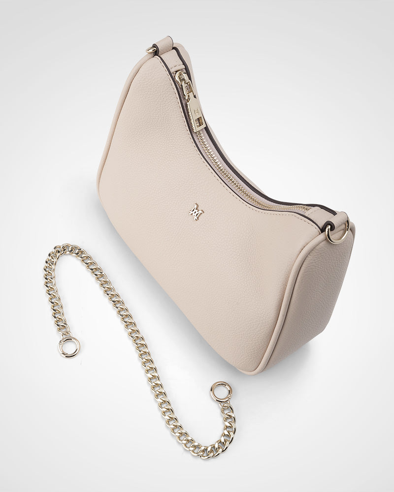 Olivia Crescent Hobo Crossbody With Chain Strap-PEROZ Accessories