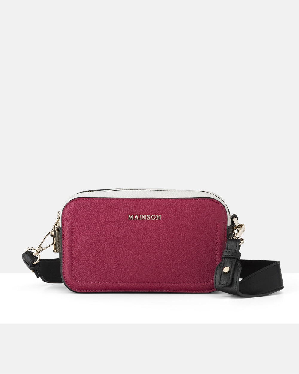 Maddie Double Zip Camera Crossbody Bag + Aztec Bag Strap-PEROZ Accessories